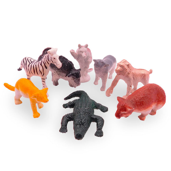 Figuras Animales Salvajes Set X8 Juguete Colección Didáctico Niños GM1911-123