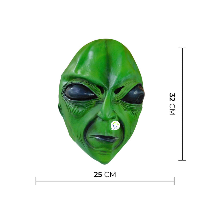 Máscara De Alíen Látex Halloween Disfraz OF-623
