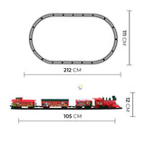 Tren Clásico 24 Piezas Luces Sonidos Infantil Árbol Navidad TCNO3