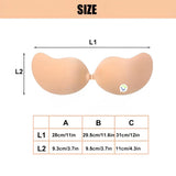 Brasier Adhesivo Invisible Levanta Senos Sujetador Busto GMLEV-277