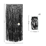 Cortina Metalizada brillante x3 Decoración Fiestas OE111