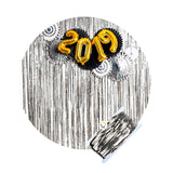 Cortina Metalizada brillante x3 Decoración Fiestas OE111