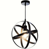 Luz de techo industrial moderna con diseño de estrella dorada - Compatible con bombilla E27, iluminación de lámpara de metal para salón, pasillo, cocina, dormitorio - Incluye hardware de instalación, sin bombilla, decoración para el hogar