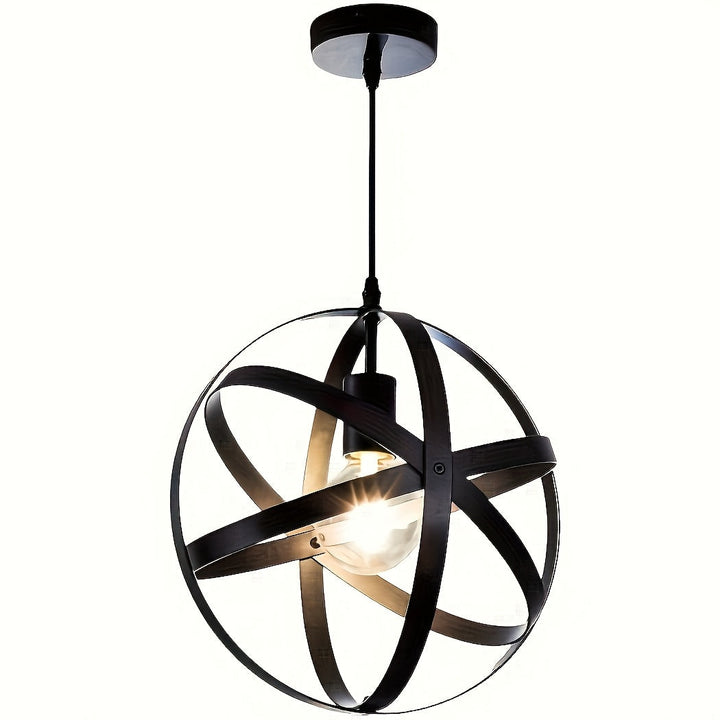 Luz de techo industrial moderna con diseño de estrella dorada - Compatible con bombilla E27, iluminación de lámpara de metal para salón, pasillo, cocina, dormitorio - Incluye hardware de instalación, sin bombilla, decoración para el hogar