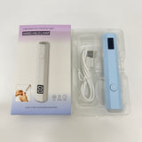 Mini luz para uñas con pantalla LED, recargable, secado rápido, compacta, portátil, mano y pie, solidifica todas las herramientas de arte de uñas en gel