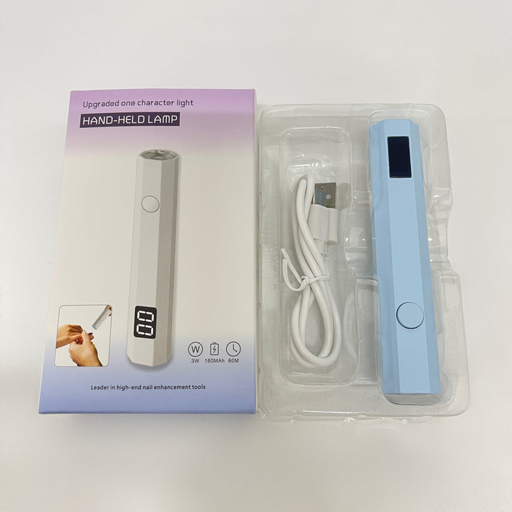 Mini luz para uñas con pantalla LED, recargable, secado rápido, compacta, portátil, mano y pie, solidifica todas las herramientas de arte de uñas en gel