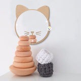 Espejo Acrílico Decorativo Marco Madera Niños JK180