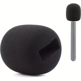 Fundas de Espuma Negra para Micrófono Rode Wireless Go II/PRO - Cojín Suave y Adaptador, Conector XLR, Sin Batería, Ideal para Entrevistas y Transmisiones en Vivo