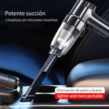 Aspiradora de coche, súper potente, de alta potencia, alta succión, doble uso seco y húmedo, sedán, pequeña, mini, portátil, multifuncional, sin batería