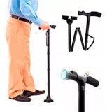 Bastón Ancianos Trusty Cane Plegable Luz Led Base Articulada