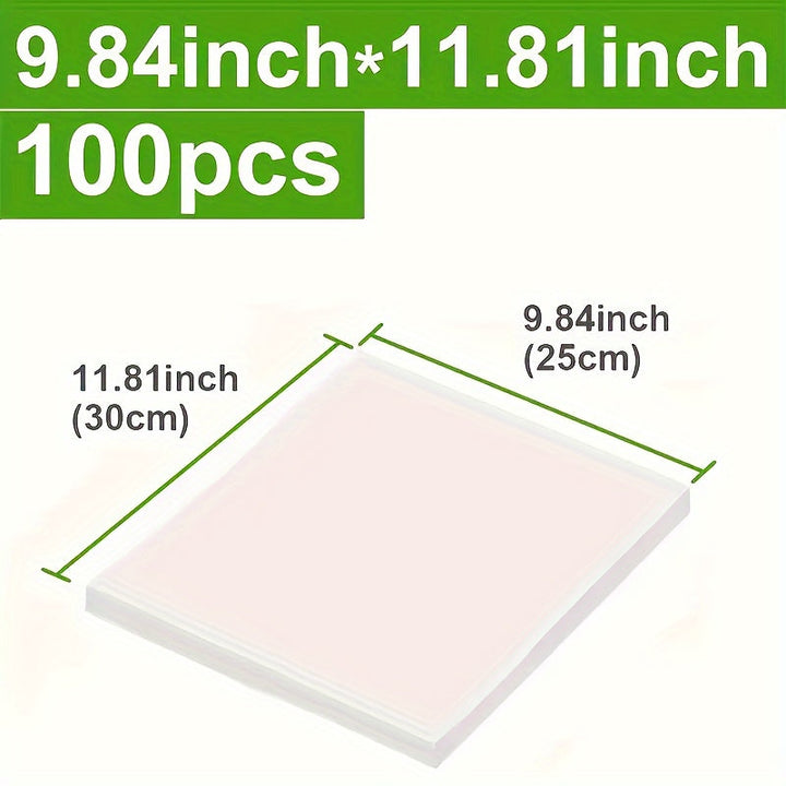 100 piezas Bolsas de Sellado al Vacío Premium - Conservación de Alimentos Hermetica, Almacenamiento y Solución de Organización para Cocina - Reutilizables, Duraderas y Libres de BPA Esenciales para el Hogar