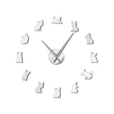 Reloj Pared 3D Decorativo Perros Acrílico Moderno JK167