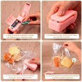 Mini Sellador De Bolsas Manual Portátil 2 En 1 Cortador LK701