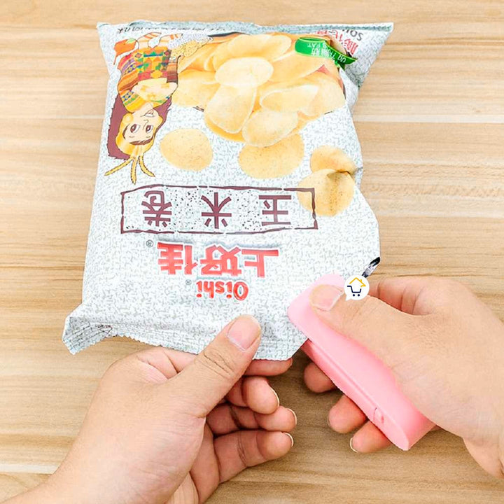 Mini Sellador De Bolsas Manual Portátil 2 En 1 Cortador LK701