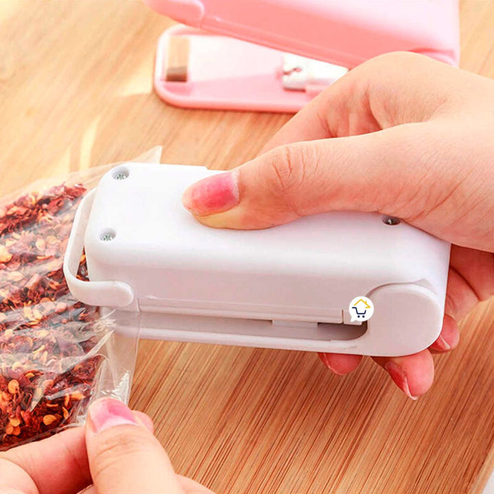 Mini Sellador De Bolsas Manual Portátil 2 En 1 Cortador LK701