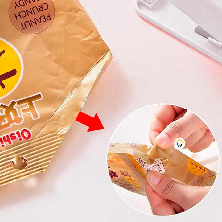 Mini Sellador De Bolsas Manual Portátil 2 En 1 Cortador LK701