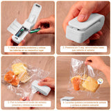 Mini Sellador De Bolsas Manual Portátil 2 En 1 Cortador LK701