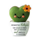 Encantadora Decoración de Escritorio de Madera Alemana - 'Los Grandes Colegas Son Difíciles de Encontrar, Difíciles de Dejar y Inolvidables' - Perfecta para el Hogar, Granja, Oficina o Estudio