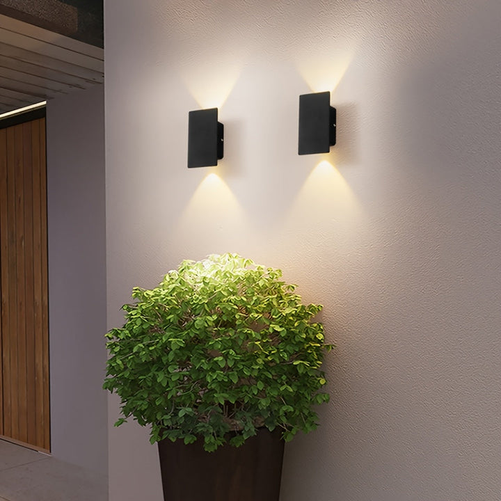 Luz LED para pared, cuerpo de lámpara de aluminio, 2W, voltaje AC85-265V, para interiores, dormitorio o iluminación exterior