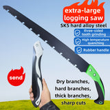 2 Piezas de Sierra de Podar Manual. Sierra Extra Grande para Jardín Exterior, Plegable con Mango Revestido en Goma para un Agarre Cómodo, Ideal para Cortar Ramas Rápidamente, Perfecta para Hombres y Uso Doméstico en la Jardinería. Oferta: Compra Uno y Ll