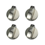 Tiradores de control de estufa de gas metálicos - Acabado cromado elegante, construcción metálica duradera, perfectos para ventiladores de cocina, fogones y estufas de gas LPG, instalación fácil, distribución de calor eficiente, tirador de estufa.