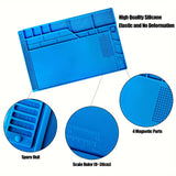 1 Alfombrilla Antideslizante para Reparación de Placas Circuito, Resistente al Calor y Antideslizante, Adecuada para Teléfonos Móviles, Portátiles y Mantenimiento de Cámaras, Herramienta Esencial para Talleres de Reparación, Banco de Trabajo con Soldador