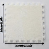 24 Piezas de Alfombrillas Entrelazadas - Personalizables en Blanco y , Antideslizantes con Acolchado, Fáciles de Limpiar, para Sala, Dormitorio, Oficina o Cafetería - Solución de Cubierta Grande, Tapetes para el Hogar, Decoración Moderna, Lavable a Máqui