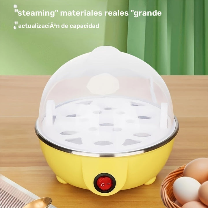 Cocinador de Huevos Mini, Tapón Transparente, Gran Capacidad de Vapor, Olla Multifuncional Automática, Ideal para Desayunos Nutritivos. Base de Acero Inoxidable de Grado Alimenticio, Segura y Confiable. Accesorio de Cocina Automático Perfecto para Huevos