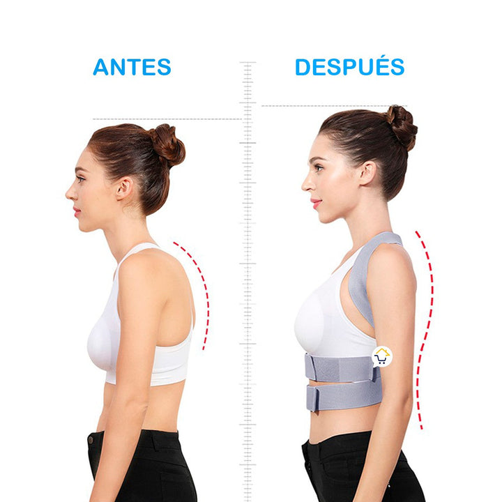 Corrector De Postura Ajustable Unisex Cinturón De Sujeción A08