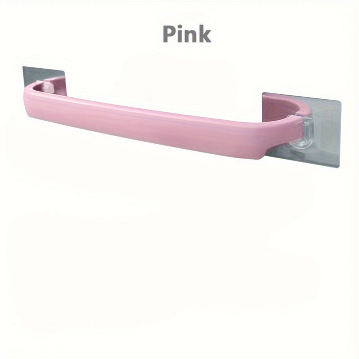 Estante de almacenamiento multifuncional de pared de precio barato de fábrica de sésamo, barra de toalla sin taladrar, toallero individual.