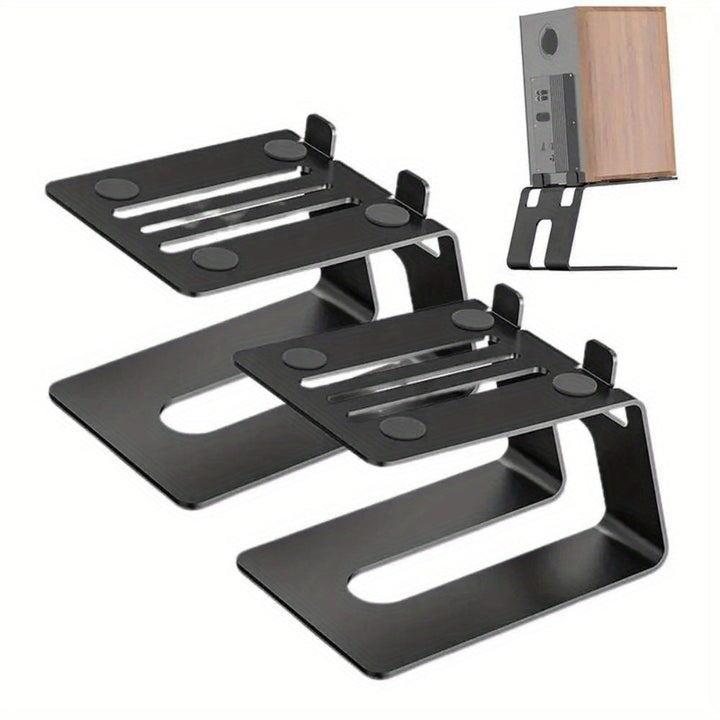 Soporte para monitor de estudio, soporte para altavoz de estantería 2 unidades, soporte estable para altavoz de escritorio, par para