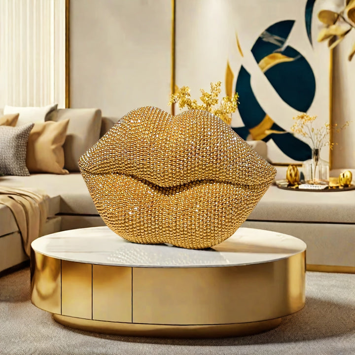 1 pieza de decoración escultural de labios sexy, ideal para sala, oficina, habitación, bar, hotel, baño, decoración de bodas, regalo de San Valentín, regalo de compromiso y diversos regalos decorativos para festividades