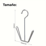 [Gancho de Acero Inoxidable Duradero] Gancho para Zapatos de Acero Inoxidable Duradero y Ahorra Espacio - Colgador Metálico Multifuncional para Organización de Armario y Fácil Montaje - Accesorio de Almacenamiento para el Hogar y Lavandería a Prueba de Ó