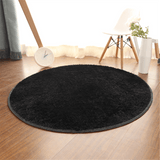 Alfombra Redonda de Peluche - Suave, Lavable a Máquina, Alfombra Esponjosa para Decoración de Dormitorio y Sala de Estar