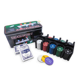 Set Póker Juego De Cartas Naipes 200 Fichas Tapete HD4154