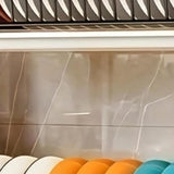 1 Gran Estantería de Almacenamiento de Doble Capa para Cocina, con Drenaje Rápido y Soporte para Cuchillos y Tenedores, Soporte para Tablas de Cortar, Sin Humedad, para Encimera Multifuncional, Adecuada para Tazas, Platos y Utensilios, etc. Estantería de