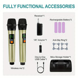 Micrófono inalámbrico E2 con adaptador de 3,5 mm, batería de litio recargable, alimentado por USB 2,4 GHz, incluye soporte de almacenamiento y clip, diseño compacto para actuaciones en vivo, micrófono inalámbrico para actuaciones, diseño elegante de micr