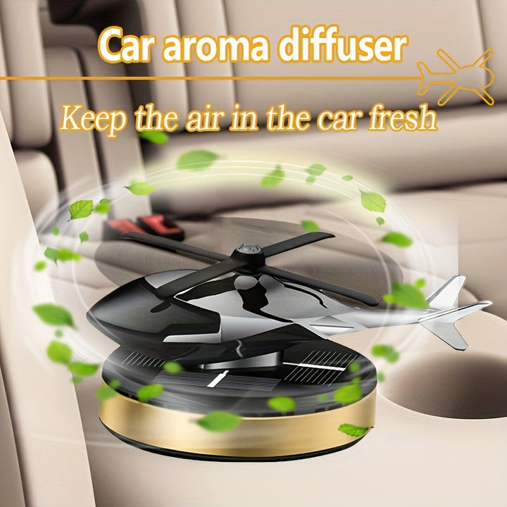 Diseminador de fragancia para avión con energía solar, con un aroma que dura mucho tiempo - Decoración premium con temática de avión para coche, hogar, oficina - Regalo perfecto para cumpleaños, Halloween o reuniones, decoración de avión, solución de fra