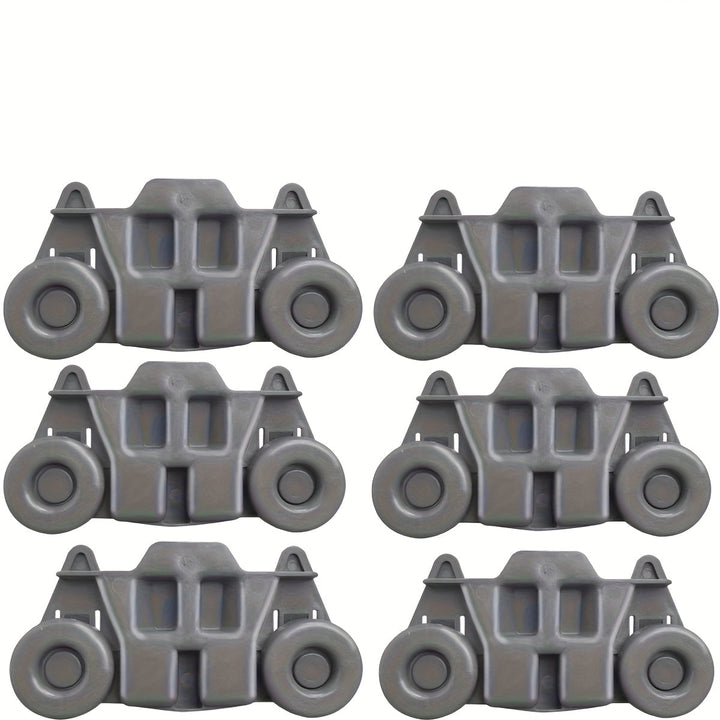 4/6/8 piezas de accesorios para rodillos de lavavajillas, resistentes al desgaste y duraderos, rodadura suave, instalación fácil, buena capacidad de carga y gran adaptabilidad