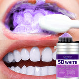 1 paquete de polvo blanqueador dental morado, limpieza profunda natural y aliento fresco, adecuado para hombres y mujeres, ideal para uso diario y viajes