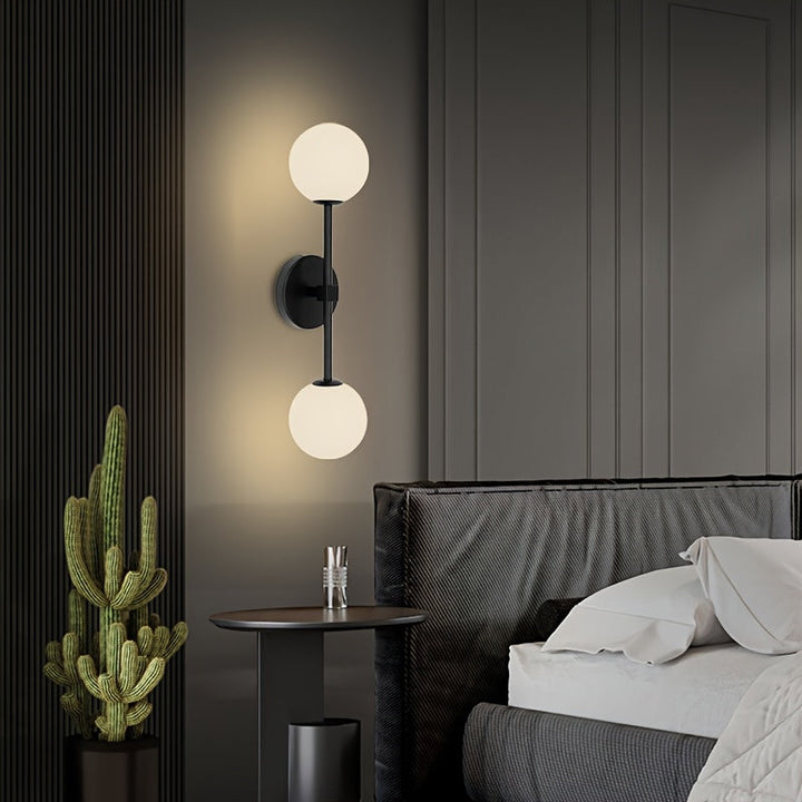 1pc Lámpara de Pared Moderna Doble Cabeza con Pantalla Plástica, Enchufe G9, Cableado Directo, Ideal para Salón, Cabecera de Dormitorio o Ambiente en Pasillos/Estudios, También Usable como Luz de Techo, Bombilla No Incluida