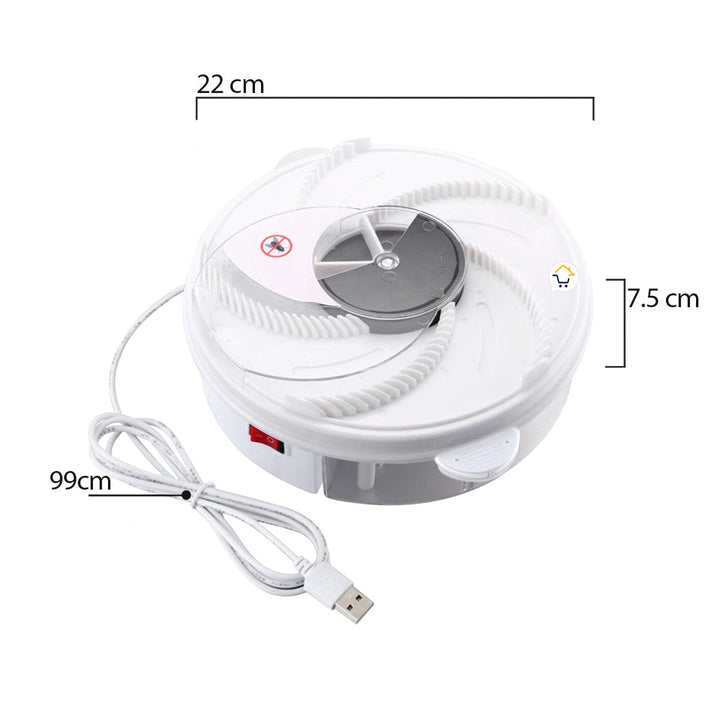 Atrapa Moscas Eléctrico USB Trampa Automático Giratorio YD218