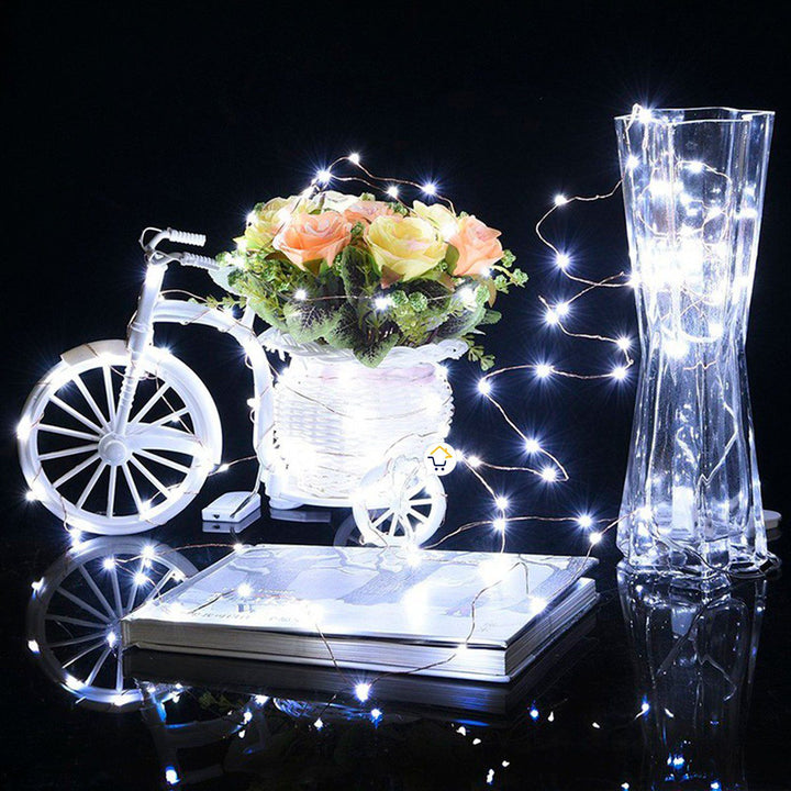 Luces Micro Led Decoración Luz Navidad Función Con Pila AE036