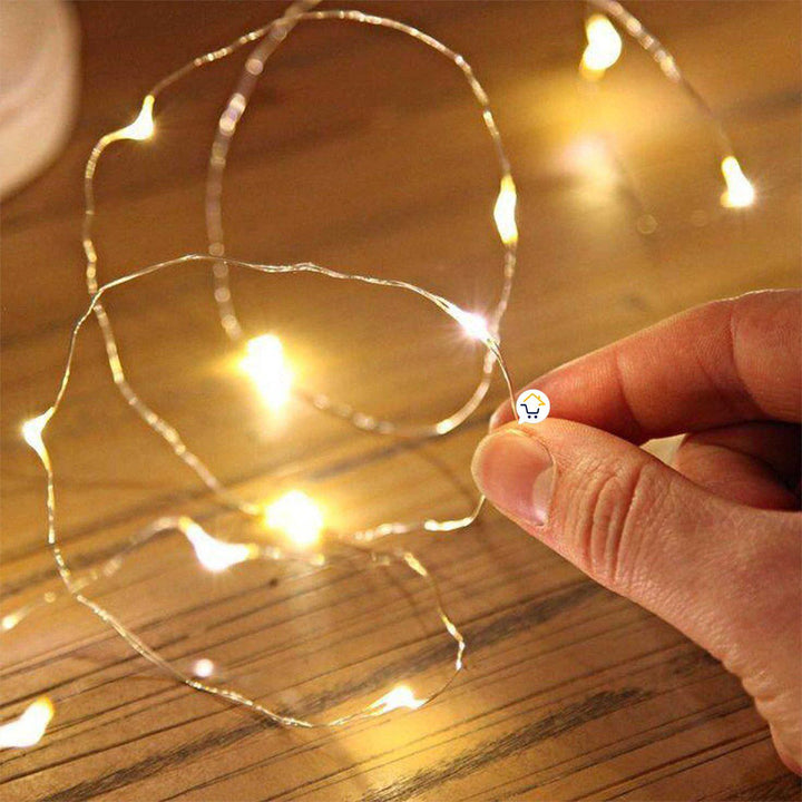 Luces Micro Led Decoración Luz Navidad Función Con Pila AE036