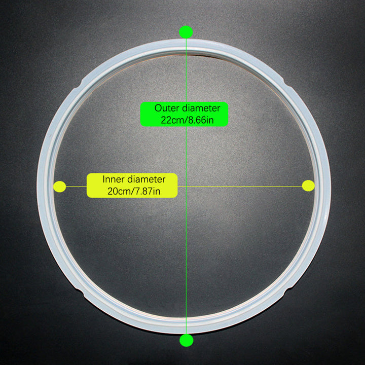 1 pieza de goma de silicona, anillo de sellado para tapa de cocinero, reemplazo para cocinero eléctrico de 2-6 litros