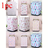 Tapa de lavadora PE - Diseño moderno floral y geométrico, cubierta duradera y resistente al polvo que no se desvanece para lavadoras de carga frontal y lavado de un solo golpe, patrones de hojas vibrantes, se adapta a balcones y espacios de vida, portáti