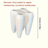 [Creative Design Toothbrush Holder] Portacepillos Multifuncional con Diseño Creativo de Dibujos Animados - 1 ud Estante de Almacenamiento de Escritorio para Cepillos de Dientes y Accesorios - Organizador de Baño Independiente