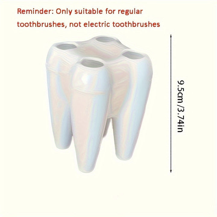 [Creative Design Toothbrush Holder] Portacepillos Multifuncional con Diseño Creativo de Dibujos Animados - 1 ud Estante de Almacenamiento de Escritorio para Cepillos de Dientes y Accesorios - Organizador de Baño Independiente