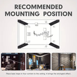 16 piezas de trampas acústicas AUSLET negras, 28.14 cm x 20.02 cm x 20.02 cm - Paneles insonorizantes ignífugos de alta densidad para estudio, sala de piano, sala de juegos, teatro y oficina en casa, tratamiento de paredes y techos | Paneles elegantes en