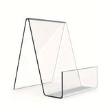 5pcs Soporte De Exhibición Acrílico, Estante De Escritorio Transparente, Soporte De Libro, Estante De Libros Transparente Para Centro Comercial, Biblioteca, Para Decoración De Oficina, Sala De Estar Y Hogar